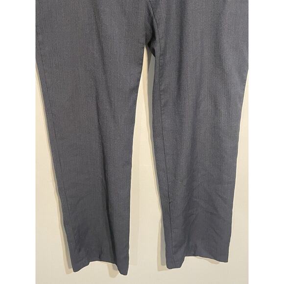 Black Saks Fifth Avenue Men’s Flat Front Wool Dress Pants Gray • 36x32 - Picture 3 of 9